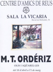 Exposición La Vicaria, Reus. Abril 1997